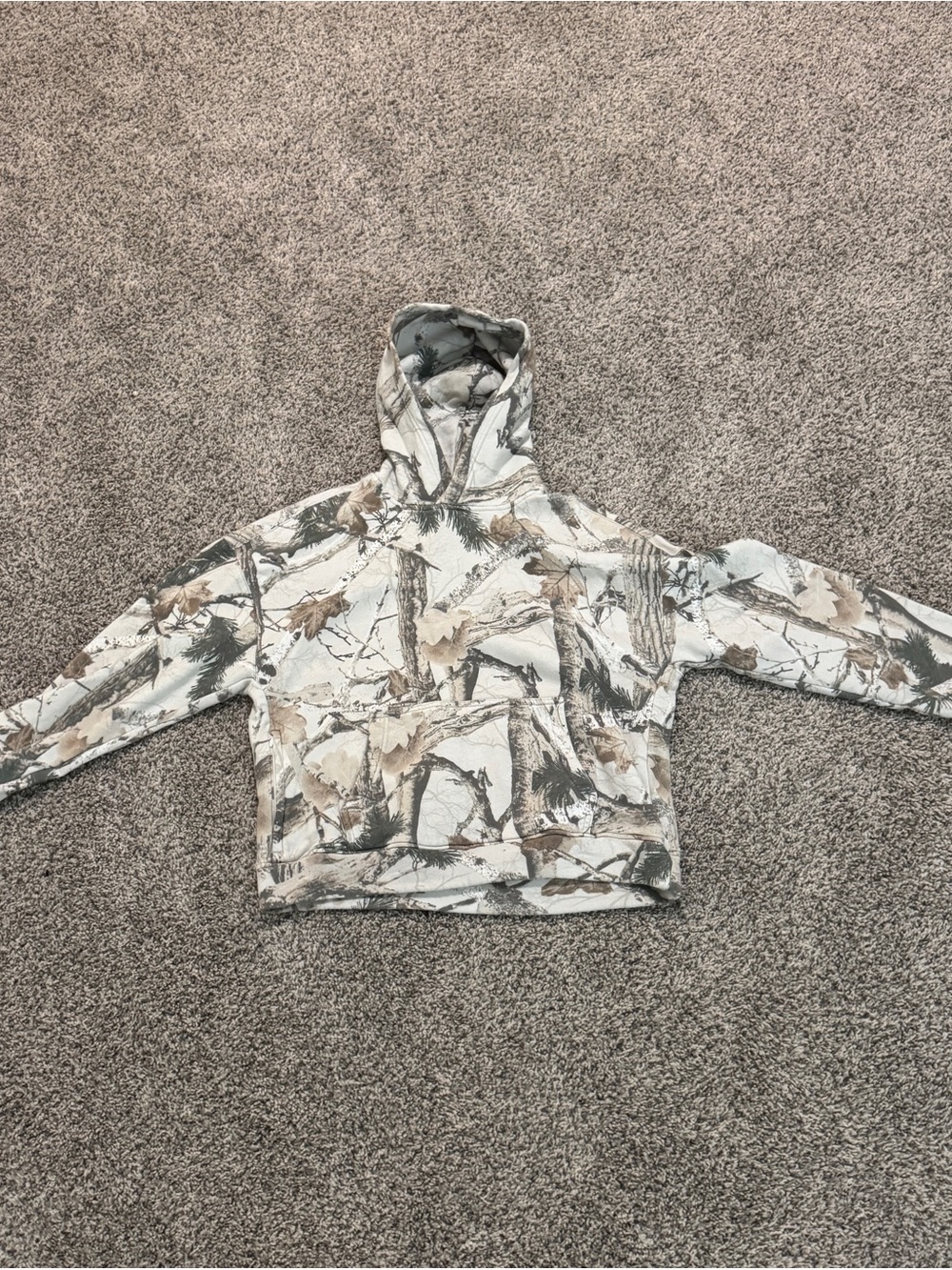 Hollister Woodland Camo Hoodie in Neutral Tones